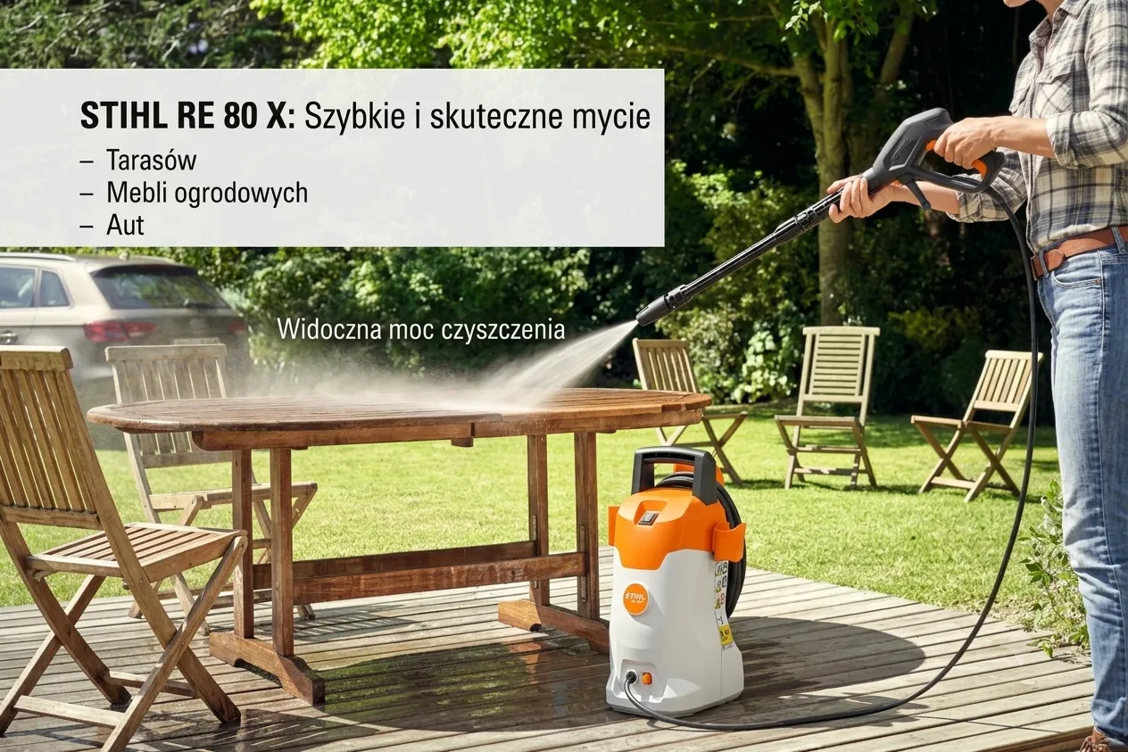 Myjka STIHL RE 80 X — kompaktowa myjka wysokociśnieniowa 120 bar